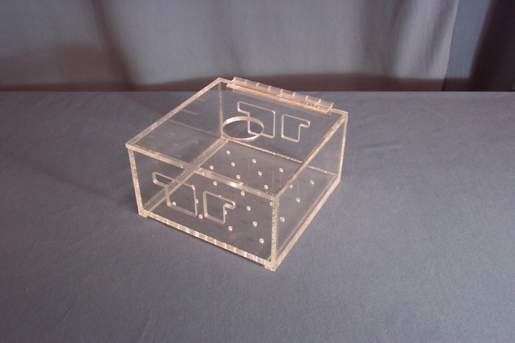 Plexiglass medical research box - CUSTOM ACRYLIC FABRICATION
